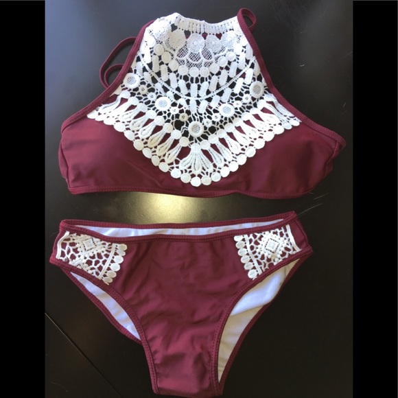 Crochet halter top bikini - Picture 2 of 6